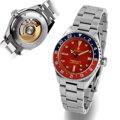 Steinhart Ocean 39 vintage GMT premium red ceramic diver watch