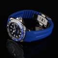 Steinhart gumený remienok modrý 22x18 mm pre modely Ocean 42 and Ocean 44 s oceľovou sponou
