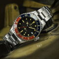 Steinhart Ocean 39 vintage GMT Premium blue/red Keramik