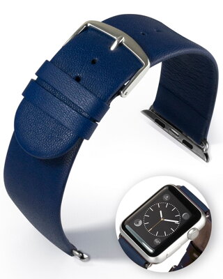 Detroit - Smart Apple Watch - modrý - kožený remienok