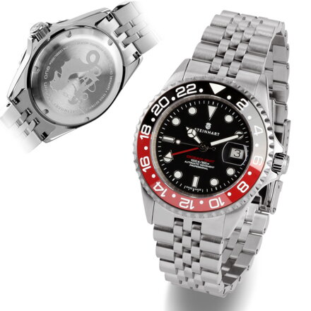 Steinhart  Ocean One GMT BLACK-RED. 2 Ceramic