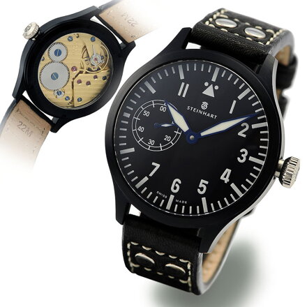 Steinhart Nav B-Uhr 47 Handaufzug Black