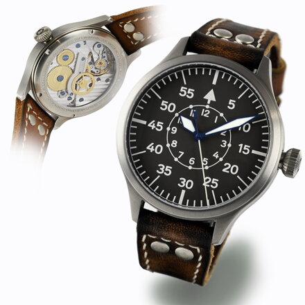 Steinhart Nav B-Uhr 44 Titan B Muster Central Second