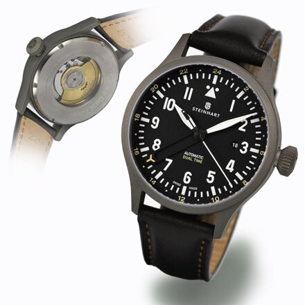 Steinhart Nav.B-Uhr 44 Dual Time Titanium