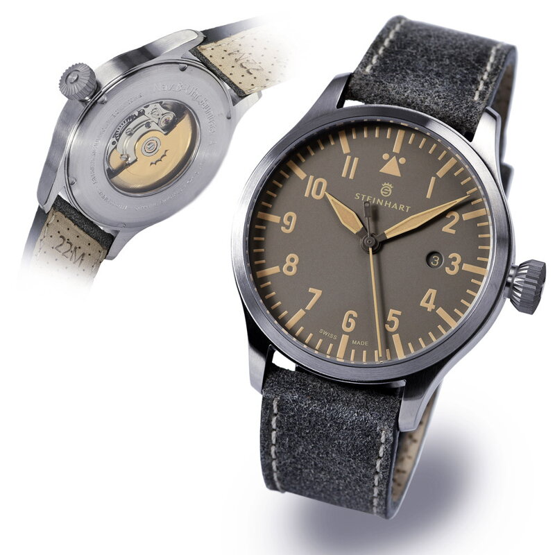 Steinhart Nav B-Uhr 44 date vintage grey Steinhart Nav B-Uhr 44 date vintage grey