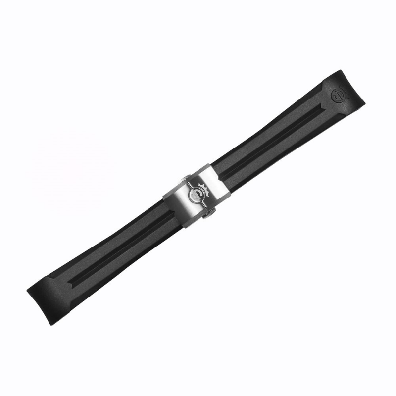 Steinhart gumený remienok pre model Ocean 39 s oceľovou sponou - farba čierna, rozmer 20x16