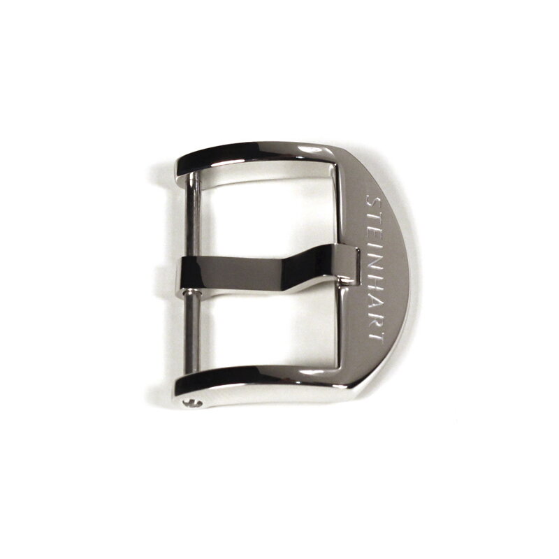 Steinhart - OEM spona 18 mm z nehrdzavejúcej ocele lesklá s logom