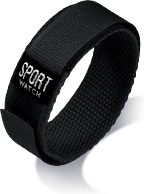 Eulit - Sport Watch - čierny - textílny remienok